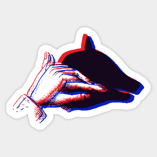 3D Shadow Puppet - BEAR Sticker